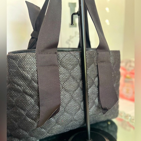 Kate Spade quilted Grosgrain Ribbon Bow Black tote bag - Picture 10 of 14